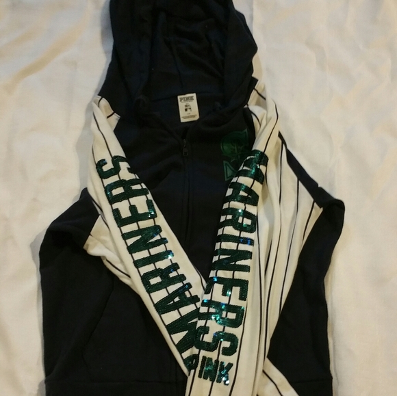 PINK Seattle mariner's zip up hoodie - Picture 2 of 4